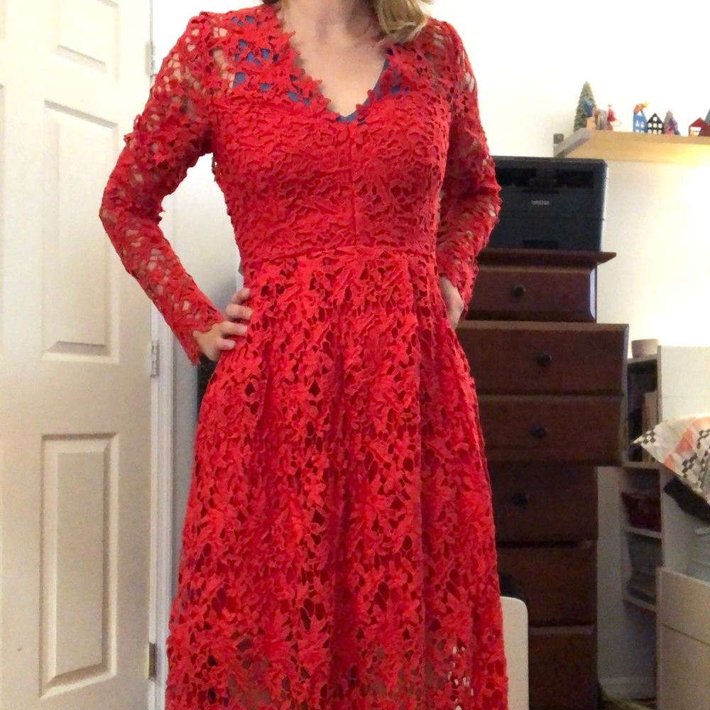 Nordstrom ASTR floral lace dress